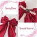 Red Hair Bow Hair Clip Red Ribbon for Hair Clip Large Silky Satin Ribbon Bow Hairpins Bows Hair Barrettes Fastener French Hair Bows with Long Ribbon Hair Accessories For Girls Women - Buy Online on GoSupps.com