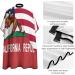 American & California State Flag Hair Cutting Cape - Professional Salon Apron with Snap Closure for Hairdressers & Barbers - Buy Online on GoSupps.com