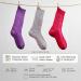 Diabetic Socks for Men & Women | Cozy Super Soft Thermal Socks in Medium Pink Lila & Gray - Buy Online on GoSupps.com