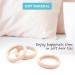 50 Pack Light Blonde Nylon Hair Rubber Bands - No Slip No Damage Heavy Curly Hair Ponytail Holders - Buy Online on GoSupps.com