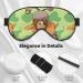 Cartoon Squirrel Eye Mask Unisex Adjustable Buckle Blackout Sleep Mask for Travel Yoga & Napping - Buy Online on GoSupps.com