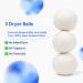 Buy Eco-Friendly Wool Dryer Balls - 3-Pack XL 100% Pure New Zealand Sheep Wool Unscented & Hypoallergenic - Buy Online on GoSupps.com