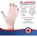 Dr. Arthritis Copper Compression Gloves - Pink Large | Arthritis Hand Brace for Carpal Tunnel Pain Relief and Support - Open Finger Design for Women and Men - Buy Online on GoSupps.com