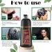 Autumege Dark Brown Hair Dye Shampoo - 3-in-1 Instant Color for Gray Hair - 100% Grey Coverage - Herbal Formula for Men & Women - Buy Online on GoSupps.com