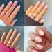 12 Packs (288 Pcs) Misssix Press On Nails Set - Almond & Square False Nails with Nail Glue - Medium & Short Fake Nails for Women - Buy Online on GoSupps.com
