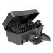 Wahl Clipper Genuine Smooth Cut Guide Comb Set with Hair Clipper Guard Organization Caddy, 12 Full Size Guards from 1/16 to 1 for Increased Cutting Performance and Convenient Storage - 3291, Black