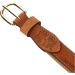 ZEP-PRO Men's Tan Leather Embroidered Dolphin Belt 36 - Tan/Buff - Buy Online on GoSupps.com
