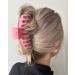 TODEROY 4PCS Large Hair Claw Clips Set - Non-slip Matte Banana Clips for Woman - Strong Hold Hair Clamps in pink, purple, navy blue, black - Buy Online on GoSupps.com