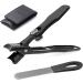VOGARB Extra Large Wide Jaw Toenail Clippers for Thick Nails - Heavy Duty Fingernail Cutter with Safety Lock and File - No Splash Design for Men, Women, Seniors - Black - Buy Online on GoSupps.com