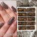 DIY Manicure Transfer Paper Winter Autumn Tortoiseshell Amber Nail Foil Leopard Stickers(13) Style13 - Buy Online on GoSupps.com