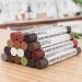 DEWEL Wood Filler Sticks 18 Colors Wood Wax Crayons for Scratches Wood Floor Repair Wax Filler Sticks Furniture Scratch Repair Crayons Kit for Wood Cracks Holes Tables Cabinets 18 Wax Stick