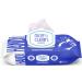 Nice 'N Clean Sensitive Skin Wet Hand Wipes Infused with Aloe, Blue, 60 Count, Pack of 8