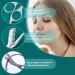 Eyebrow Scissors with Comb 5.63" Stainless steel Brow Scissors Eyebrow Trimmer Scissors Rustproof Eye Brow Trimmer for Ladies Trimming Scissors with Non slip Handle for Home Travel - Buy Online on GoSupps.com