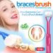 Autisticare Braces Brush 3D - Triple 3-Sided Toothbrush for Orthodontic Care | Soft Bristles + Tongue Scraper | Special Needs Approved - Buy Online on GoSupps.com