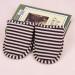 JOROBURO Travel Sipplers Portable Reusable Indoor Soft Cotton Anti Slip Slipperswith Portable Carrying Bag Foldable Hotel Slippersfor Home Hotel House Sipplers Disposable Female 15x10cm Coffee Stripe - Buy Online on GoSupps.com