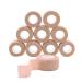 Qigui 10 roll finger plaster Self -adhering elastic bandage (2.5 cm x 4.5m) - waterproof dust and dirt -repellent paving strap flexible adhesive tape ideal for sports and first aid skin color