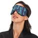 Adjustable Light Blocking Eye Mask for Deep Sleep - Haskirky Adult Men and Women Travel, Yoga, Meditation - Peacock Feather Design - Buy Online on GoSupps.com