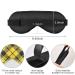 WELLDAY Yellow and Black Tartan Plaid Sleep Mask - Adjustable Strap for Men and Women - Buy Online on GoSupps.com