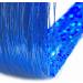 Hair Tinsel Extensions 250 Strads Fairy Holographic Sparkle Woman Hair Glitter Synthetic Tinsel Straight Hair Accessories for Women Girls Hair Decoration (Dark Blue) 250 Dark Blue