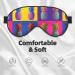 Colorful Pineapple Pattern Soft Sleep Eye Mask | Breathable Eye Patch for Women | Ideal for Travel & Relaxation - Buy Online on GoSupps.com