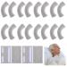 20 Pieces Nasal Cannula Ear Cushions Soft Oxygen Ear Pads Oxygen Tubing Cushion Comfort Cannula Wrap Oxygen Covers for Oxygen Users (Gray)
