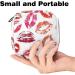 Shop Stylish Storage Bags for Women's Bandages & Menstrual Cups | Red Lip Print Zipper Pocket & Multicolored Designs - Perfect for Tampons & Period Accessories - Buy Online on GoSupps.com
