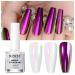 SUPWEE Chrome Nail Powder for Liquid Chrome Nails Chameleon Magic Mirror Effect Mermaid Pearl Pigment Holographic Glitter Nail Polish 10ml MJY003