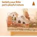 BUCATSTATE Wooden Hamster House with Climbing Ladder | Ideal Accessories for Hamster Gerbil Mouse & Small Animals - Buy Online on GoSupps.com