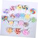 FOYTOKI 12 Pieces Pacifier Charms Rainbow Caramel Candy Lollipop DIY Lollipop Candy Lollipop Candy Jelly Candy Clay Pendant Lollipop - Buy Online on GoSupps.com