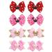 Mouse Ears Hair Bows Clips Glitter Hair Bow Cute Mice Ears Hair Accessories for Women Girls for Costume Birthday Party Favor Vacation Halloween Christmas Decoration
