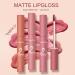 Nude Matte Liquid Lipstick Set - Long-Lasting, High-Pigmented, Non-Stick Cup, Waterproof Lip Gloss - 3 Pcs Lip Makeup Gift Set for Women & Girls - Buy Online on GoSupps.com