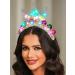 Handcess Light up Birthday Headband Festival LED Crown Hair Band Luminous Costume Hair hoop Party LED Hair Accessories for Women Colorful - Buy Online on GoSupps.com