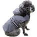 Waterproof Dog Raincoat - Soft Food Rain Jacket for Small Medium & Large Dogs (11-71 cm) - Gray - Buy Online on GoSupps.com
