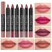 KYDA 6 Colors Matte Crayon Lipstick  Velvet Matte Finish Lipstick Set  Lasting High Pigment Nude Red Lipstick Lip Liner Kit  by Ownest Beauty 6 pcs