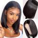 Bob Wigs Human Hair 4x4 HD Transparent Lace Front Wigs for Black Women Brazilian Virgin Lace Frontal Wigs Human Hair Straight Bob Lace Front Wigs 150% Density Natural Color 12 Inch (Pack of 1) bob wig huamn hair
