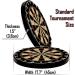 Tian ma Sisal Bristle Dartboard Set | 17.7x1.5 in | Staple-Free Bullseye | 12 Steel Tip Darts 18g | Mounting Kits Included - Buy Online on GoSupps.com