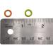 100 Pack Soft Stitch Ring Markers - Small Size for Needle Sizes 0-8 - Orange & Yellow - Knitting/Crochet - Buy Online on GoSupps.com