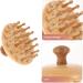Minkissy Wooden Scale Massage Comb - Beech Head Scalp Massage Brush for Relaxation & Shampooing - Buy Online on GoSupps.com