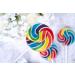 Rainbow Wheel Lollies - Swirl Lollipops - Party Favour - Sweets - Rock Candy - Baby Showers (2) - Buy Online on GoSupps.com