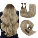 Youngsee Extensions real hair bondage 40cm bonding extensions real hair brown ombre blonde with brown bonding extensions real hair 1g/s keratin bonding real hair 50g #3/8/22 40 cm-u tip 1-2- #3/8/22