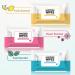 Dr. YERMA Extra Moisturizers 60 Travel Size Vegan Fresh Scented Wipes - 3 Pack - Buy Online on GoSupps.com