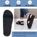 Adjustable Diabetic Shoes for Women - Open Toe Design for Wide & Swollen Feet - Summer Black Size 7 - Buy Online on GoSupps.com