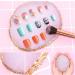 Resin Nail Art Palette - Gilded Edge Color Mixing Tray for DIY Nail Gel & Polish Display | Premium Nail Art Supplies - Buy Online on GoSupps.com