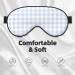 Blue Checkboard Sleep Eye Mask - Soft Elastic Blindfold for Comfortable Night Sleeping & Travel - Buy Online on GoSupps.com