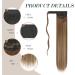 FESHFEN Long Wrap Around Ponytail Extension 28 Inch | Synthetic Hair Clip in Hairpiece for Women Girls | 12H24 Brown & Blonde - Buy Online on GoSupps.com