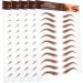 Beavorty 15 Sheets Eyebrow Stickers Grooming Shaping Eyebrow Authentic Eyebrow Simulation Eyebrow 1 count (Pack of 1) Brownx3pcs - Buy Online on GoSupps.com