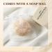 Deep-Cleaning Hair Shampoo Bar - All Natural for Oily Hair | Peach Blossom Scent | Zero Waste Soap Bag | 3.5 oz Floral Shampoo Bar - Buy Online on GoSupps.com