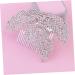 Housoutil Tiara Rhinestone Hair Comb Hair Comb Clip Hair Comb Slide Clip Hairpiece Rhinestone Comb Bride Wedding Wig - Buy Online on GoSupps.com