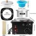 Portable Electric Wax Warmer for Hair Removal | Adjustable Temperature | Includes 10 Collars, 20 Wax Sticks, and Silicone Bowl | Ideal for Spa, Salon, or Home Use - Black - Buy Online on GoSupps.com