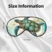 Soft Sleep Mask for Men & Women - Double-Sided Ocean Turtle & Conch Eye Covers - Adjustable Blacout Blindfold for Travel & Home - Buy Online on GoSupps.com